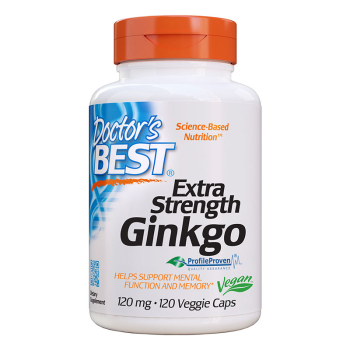Doctor's Best, Extra Strength Ginkgo, 120 mg, 120 Veggie Caps | Herbalista 