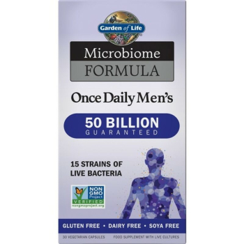 Garden of Life, Microbiome Formula Probiotics, Once Daily Men's 50 Billion CFU, 30 Capsules / Προβιοτικά για Άνδρες, 50 Δισ. CFU, 30 κάψουλες