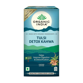 Organic India, BIO Tulsi Detox Kahwa, Contains Caffeine, 25 Infusion Bags / Τσάι με Τούλσι για Αποτοξίνωση, Περιέχει Καφεΐνη, 25 φακελάκια