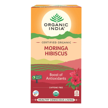 Organic India, BIO Moringa & Hibiscus, 25 Infusion Bags / Μορίνγκα & Ιβίσκος, 25 φακελάκια