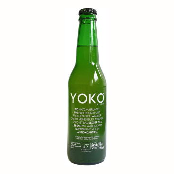 YOKO Organic Matcha, Green Tea Beverage 330ml, (8 Bottle/Case)