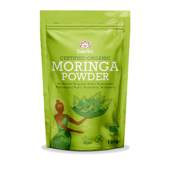 Iswari, BIO Moringa Powder, Gluten Free, 125g / Μορίνγκα σε σκόνη, 125γρ.