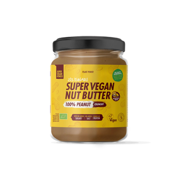 Iswari, BIO Super Vegan Roasted Peanut Butter, Gluten Free, 400g / Καβουρδισμένο Φυστικοβούτυρο, 400γρ.