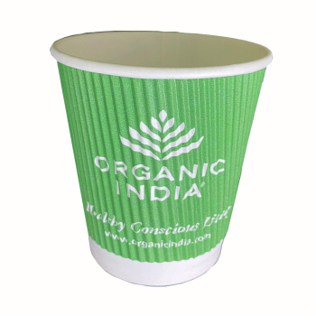 Organic India, BIO Ripple Paper Cup, 25 Pieces, 200ml / Χάρτινα Ποτηράκια, 25 κομμάτια