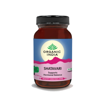 Shatavari 90 Capsules Bottle by Organic India | Herbalista