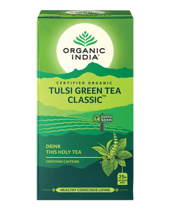 Organic India, Tulsi Green Tea Classic, 25 Infusion Bags