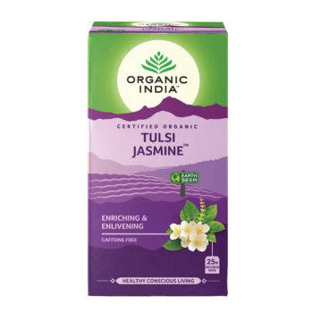 Organic India, BIO Tulsi Jasmine Tea, Caffeine-Free, 25 Infusion Bags / Τσάι Γιασεμί με Τούλσι, Χωρίς Καφεΐνη, 25 φακελάκια