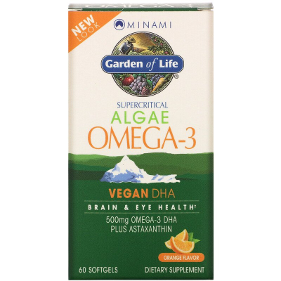 Minami Algae Omega-3 by Garden of Life | Orange Flavor 
