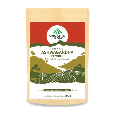 Organic India, Ashwagandha Powder 100g / Ashwagandha σε σκόνη 100γρ