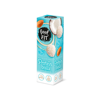 Feel FIT Protein Balls with Almonds, No Added Sugar, 27g
