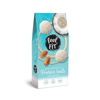 Feel FIT Protein Balls with Almonds, No Added Sugar, 63g