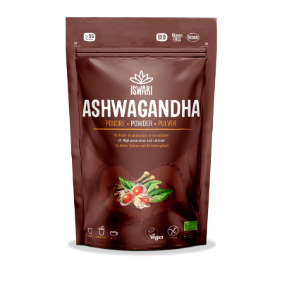 Iswari, BIO Ashwagandha Powder, Gluten Free, 150g / Ασβαγκάντα σε σκόνη, 150γρ.